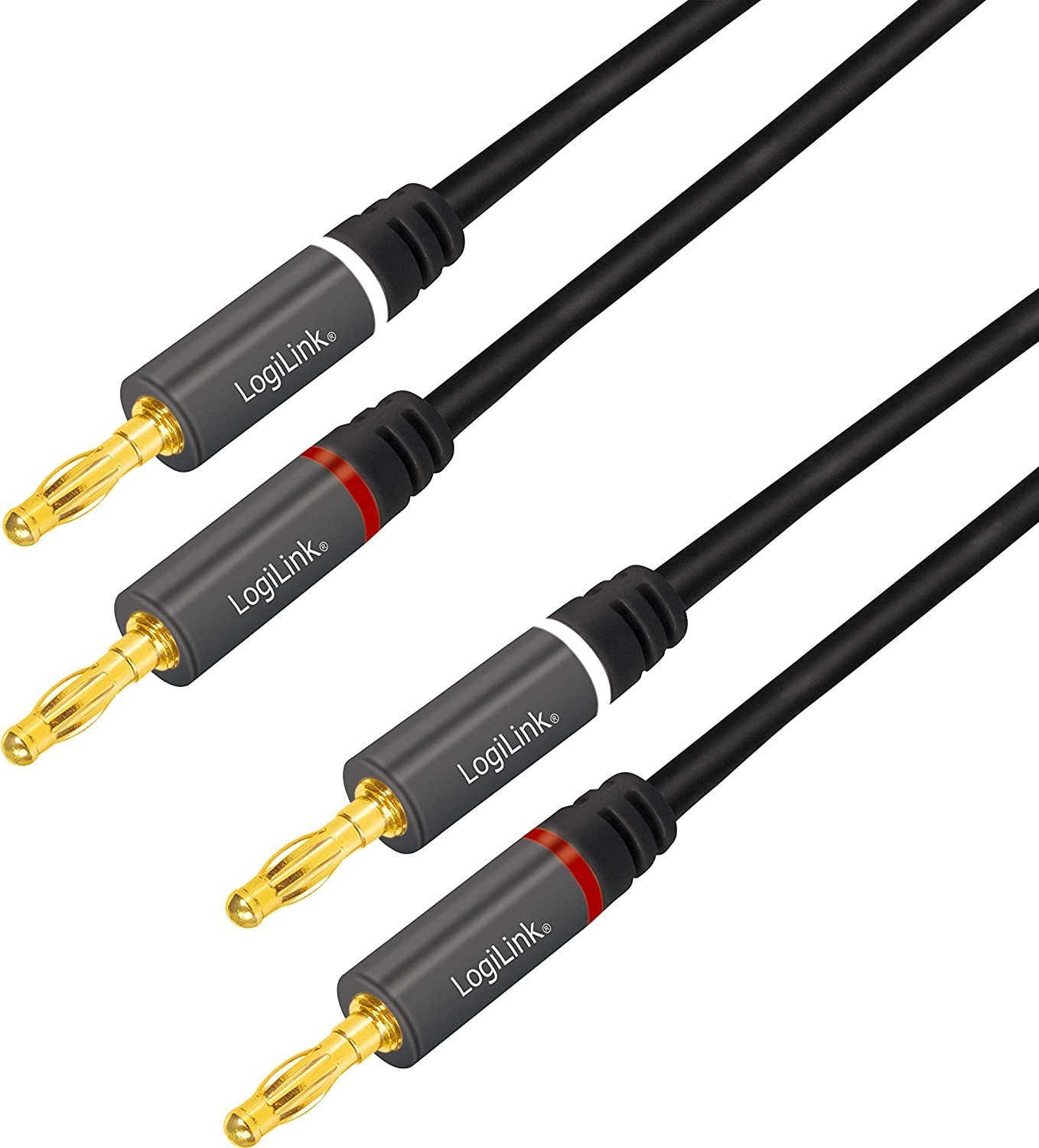 LogiLink Banan x2 - Banan x2 kabel 5m černý (CA1211)
