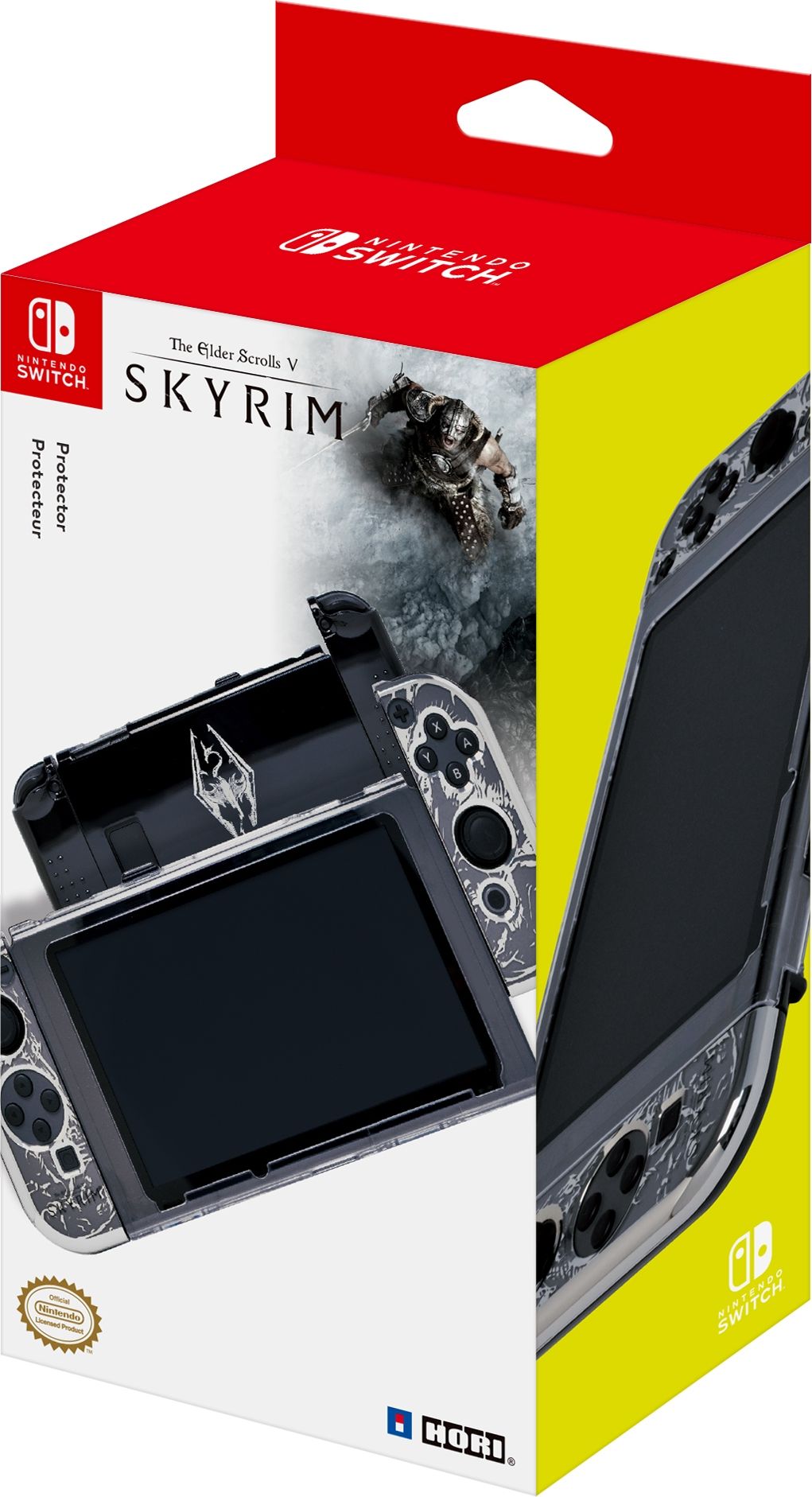 Hori Protective Snap & Go Skyrim Protector Coverlays on Nintendo Switch (NSW-065U)