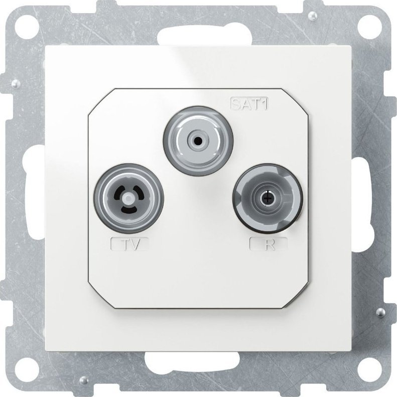 SNO TV-R-SAT Anténa Socket FM+DAB 1,5 dB White 721167