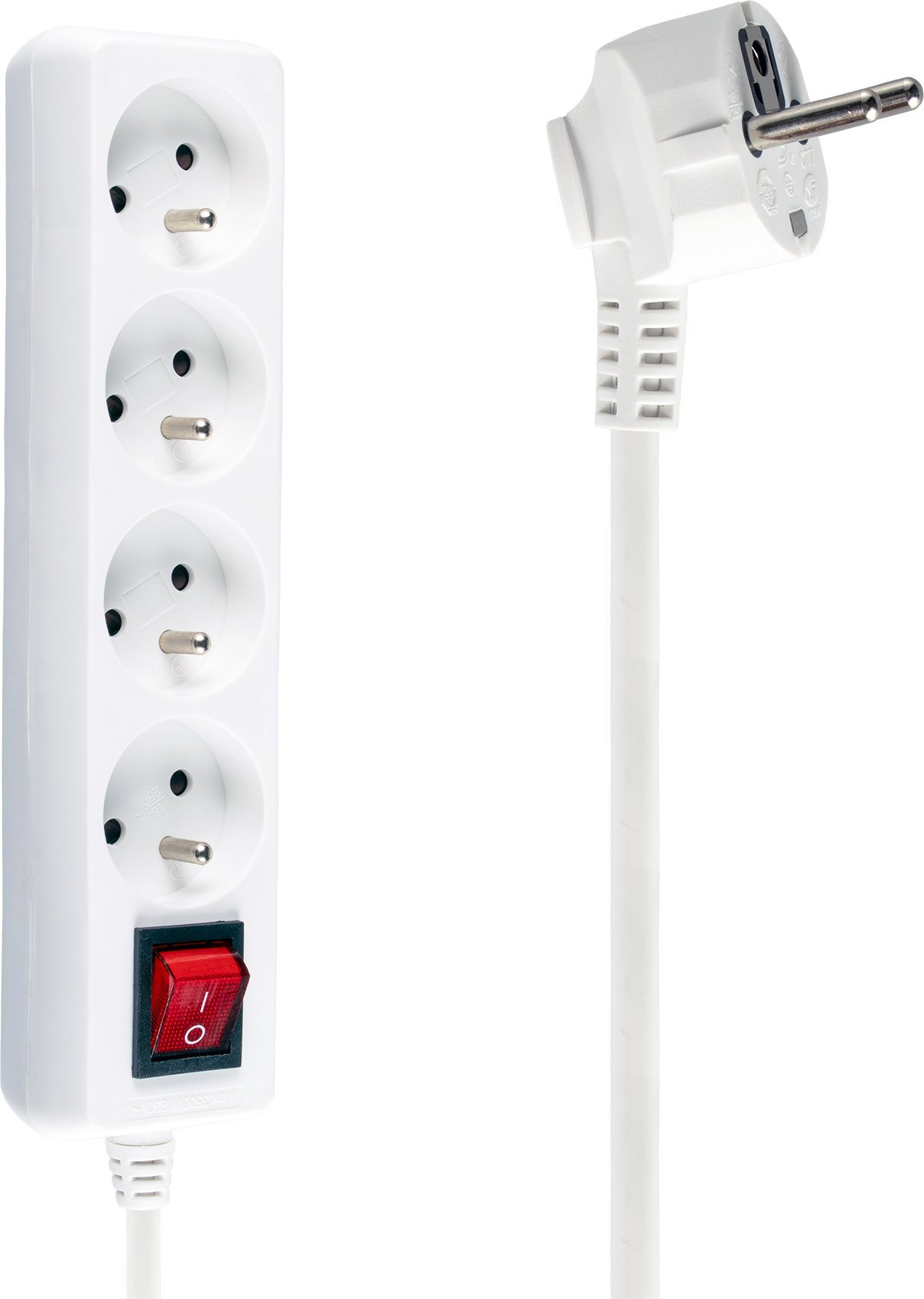 Libox napájacia lišta 4 zásuvky 5 m biela (LB0083-5)