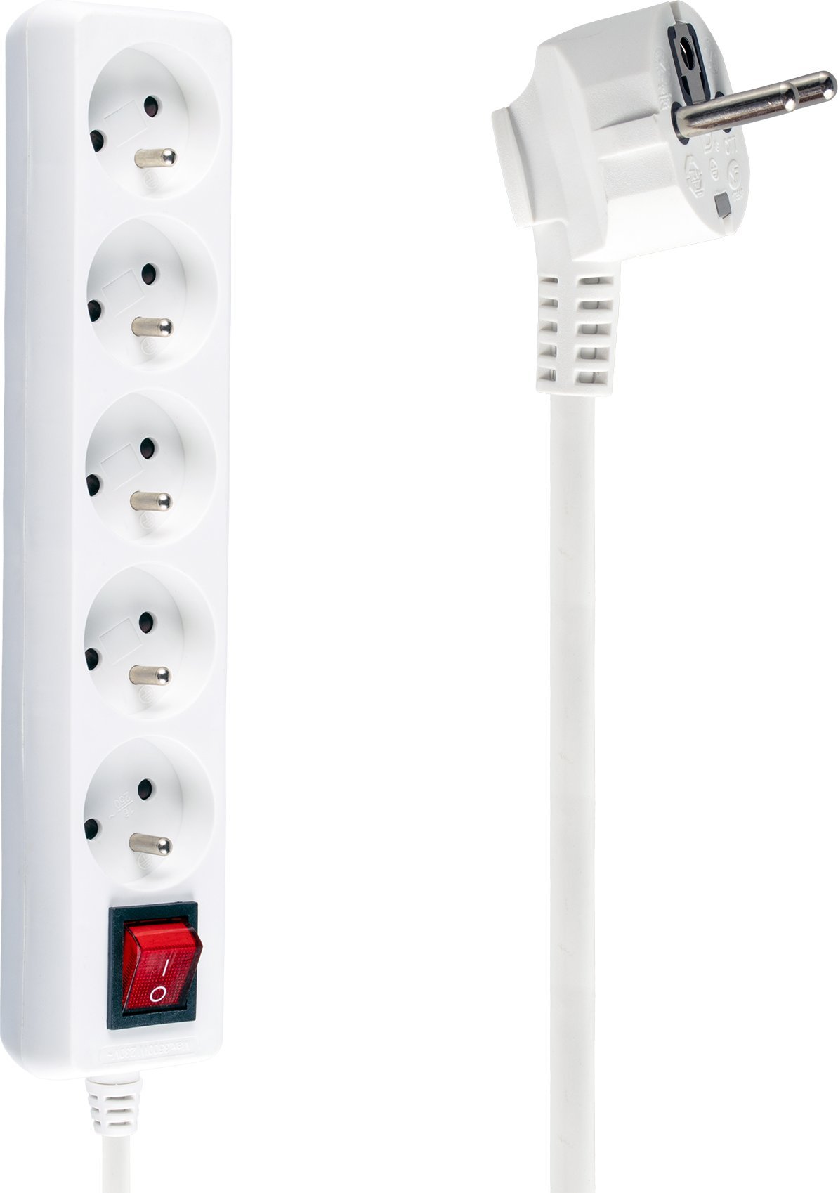 Libox Power Strip 5 zásuvek 5 m bílý (LB0085-5)