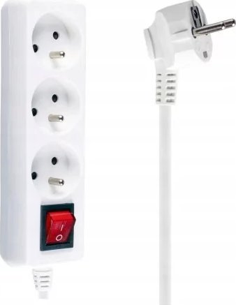 Libox Power Strip 3 zásuvky 5 m bílé (LB0081-5)