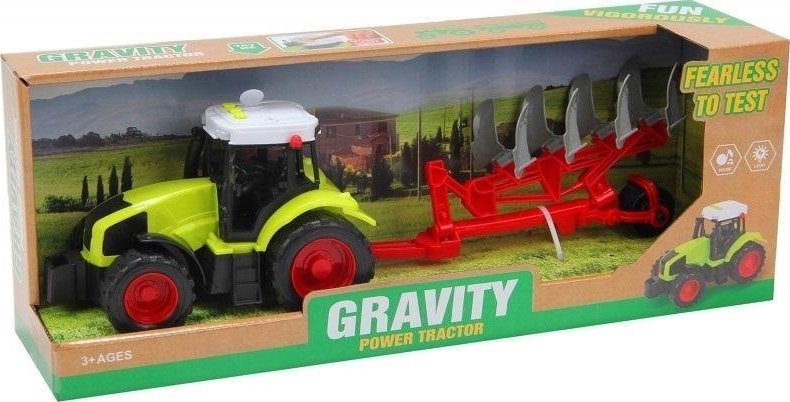 Traktor s přívěsem a zvukem