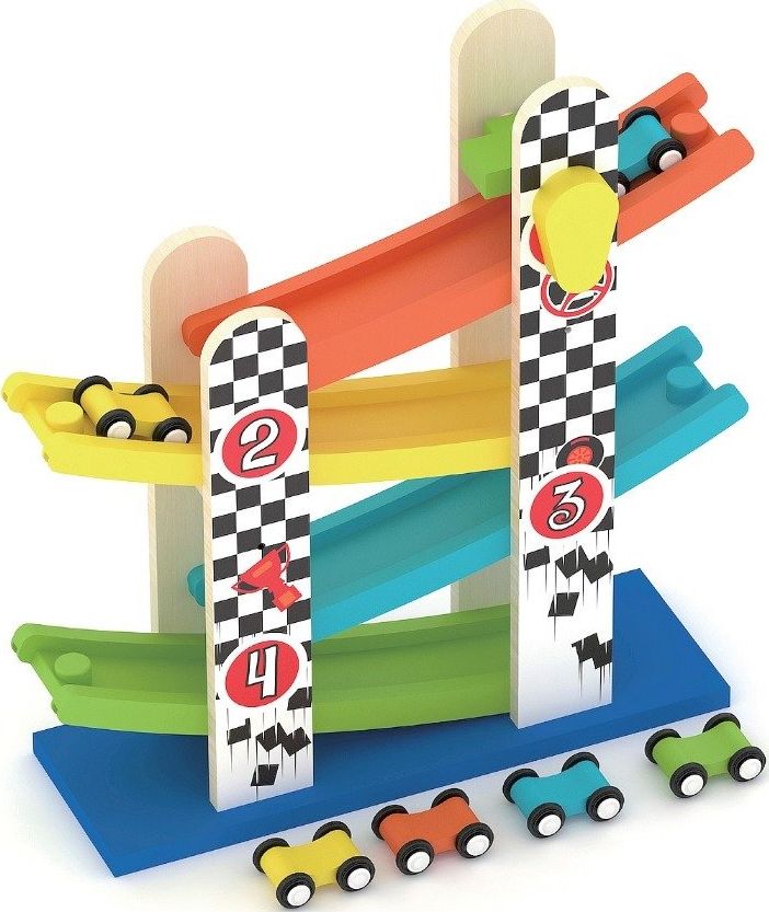 Autodráha, klouzačka s auty