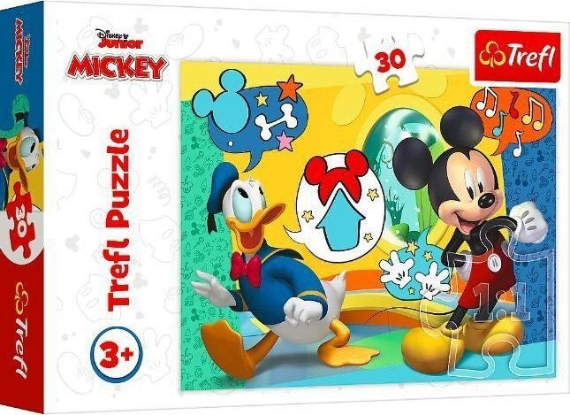 Puzzle 30 Mickey Mouse a veselý dům TREFL