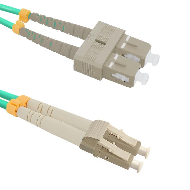 QOLTEC 54349 Qoltec Optic Patchcord LC/UPC - SC/UPC Multimode 50/125 OM4 Duplex 2m