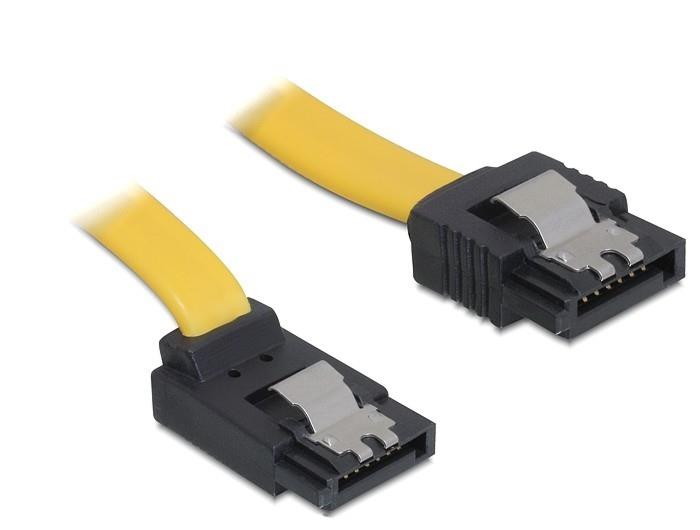 Delock SATA - SATA, 0.3m, Żółty (82472)