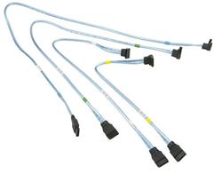 Supermicro SATA Set of Round Straight-Right Angle 56/45.5/35/23cm