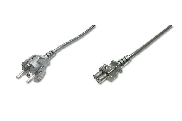Digitus Napájecí kabel, CEE 7/7 (Typ-F) - C5 M / F, 1,8 m, H05VV-F3G 0,75qmm, černý
