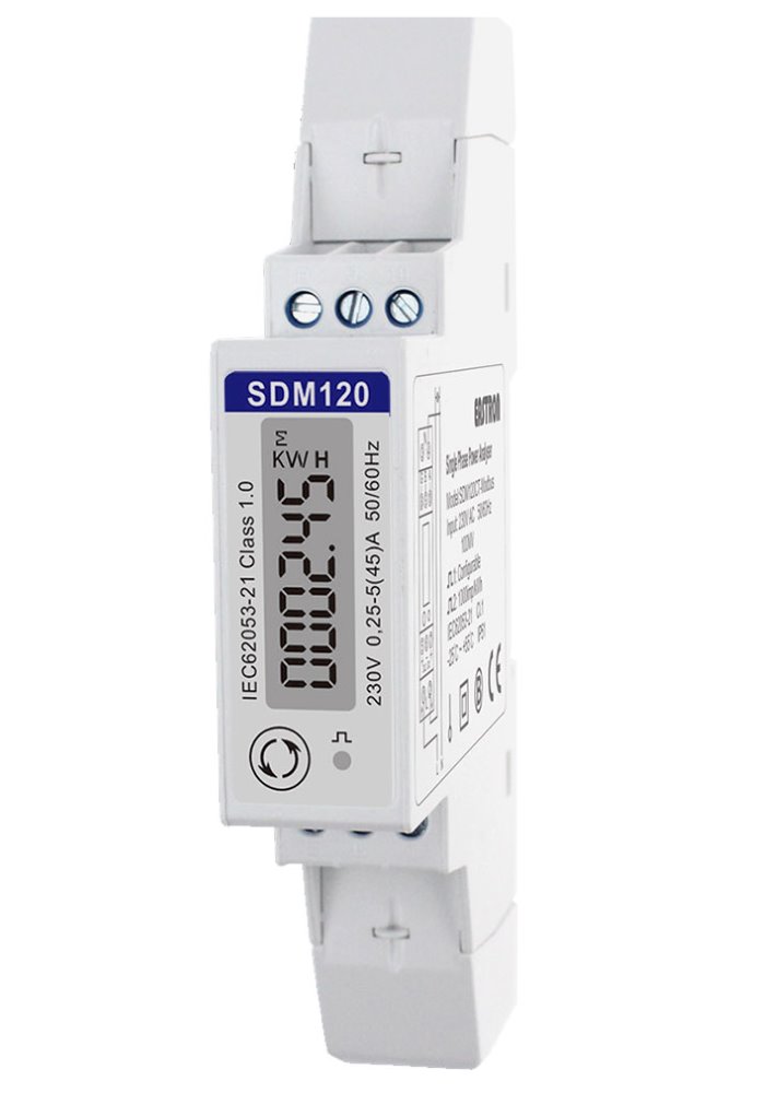 Tinycontrol SDM120M elektromer Modbus pre LAN ovládač v3