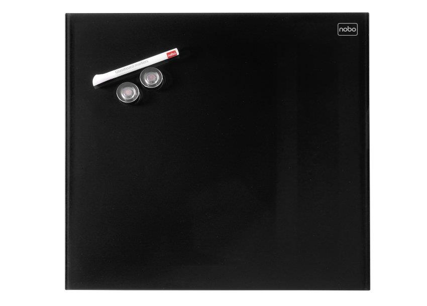 Skleněná černá tabule Nobo 300 x 300 mm