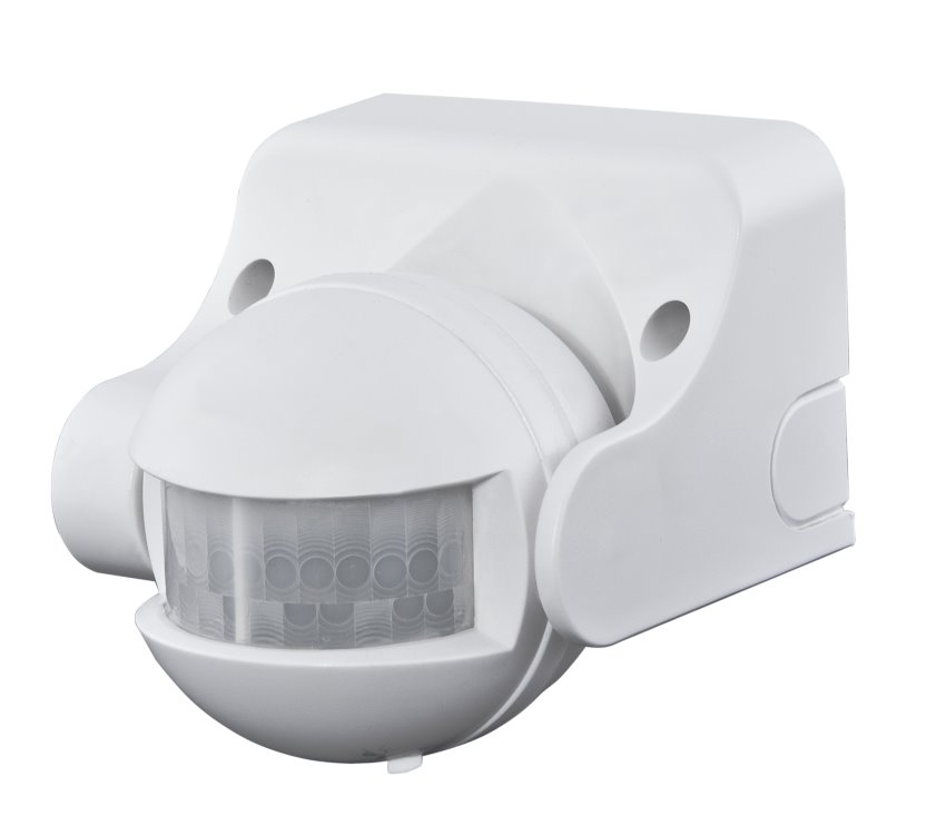 ELEKTROBOCK Pohybové čidlo nástěnné CN09 - bílá   IP44, Detekční úhel 140