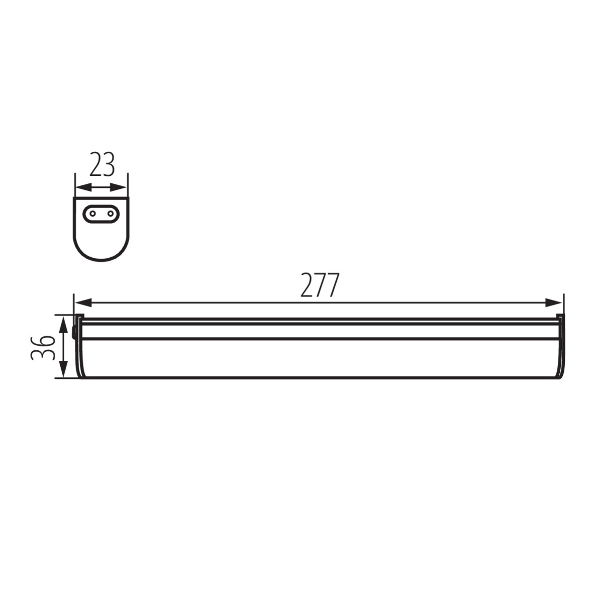 LED svietidlo MERA LED 5W NW 4000K biele