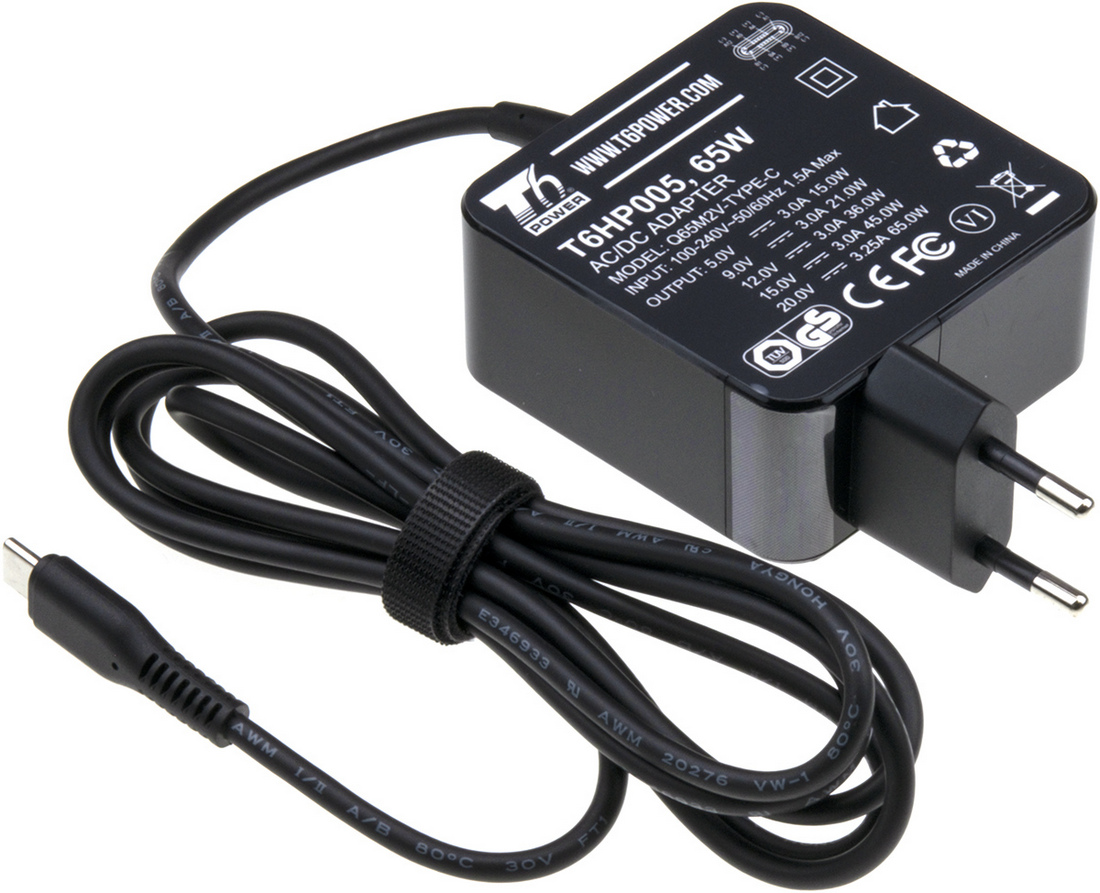 T6 POWER T6HP005, Adaptér pre notebooky 65W
