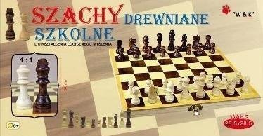 Malé dřevěné školní šachy