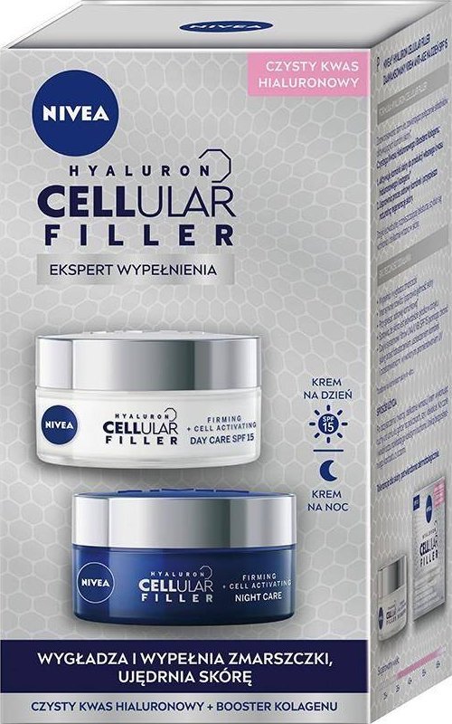 Nivea_Set Hyaluron Cellular Filler Anti -Wrinkkle Day Cream 50ml + Anti -Wrinkle Night Cream 50 ml