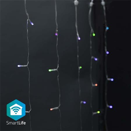 NEDIS Wi-Fi chytré dekorativní LED/ RGB/ 180 LED s/ Android & iOS/ Nedis® SmartLife/ 3 m