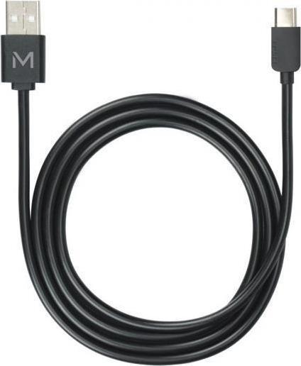 Mobilis USB-A - USB-C USB kabel 1 m černý (001278)