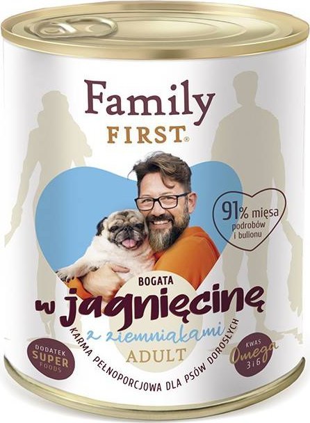FAMILY FIRST Adult Venison so sweet potatoes - Wet dog food - 400 g