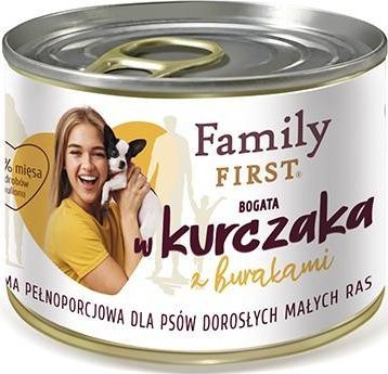 FAMILY FIRST Adult Turkey with parsley - Wet dog food - 800 g