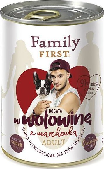 FAMILY FIRST Adult Chicken with beets - Wet dog food - 400 g