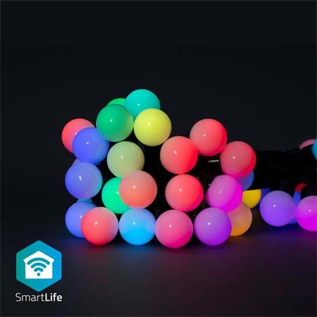 NEDIS Wi-Fi chytré dekorativní LED/ RGB/ 48 LED s/ Android & iOS/ Nedis® SmartLife/ 10,8 m