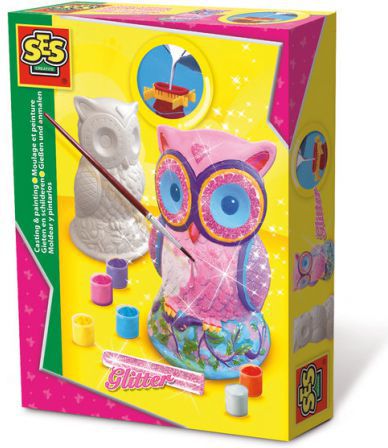 SES 3D sádrový odlitek – sova (238175)