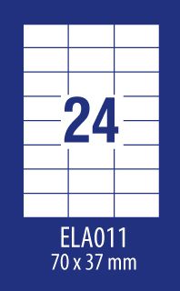 Avery Zweckform LABEL ZF ECONOMY 70X37.1MM 011 100ARK LABEL E100 ELA011 - ELA011