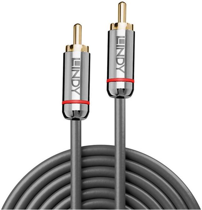 Lindy RCA (Cinch) - RCA (Cinch) kabel 3m stříbrný (35341)