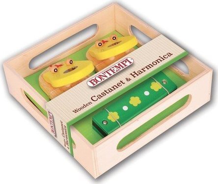 Bontempi BONTEMPI DŘEVĚNÉ KASTANETY A HARMONIKA