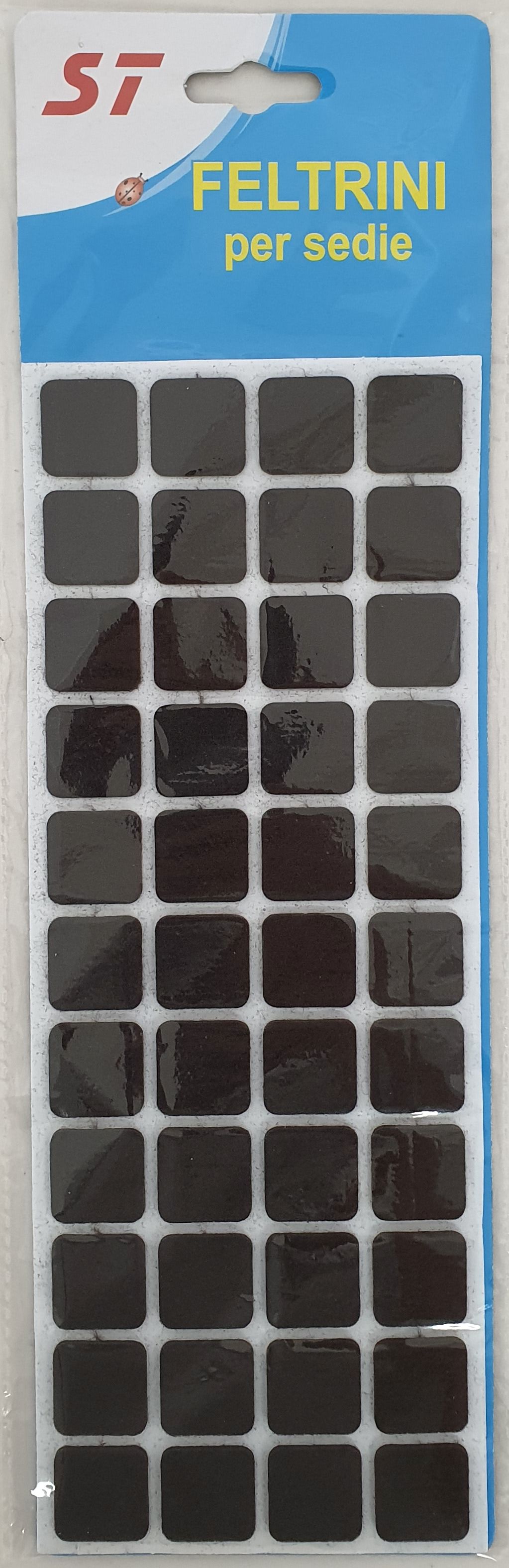 Chrániče samolepiace 44 ks 2x2 cm filcové štvorcové