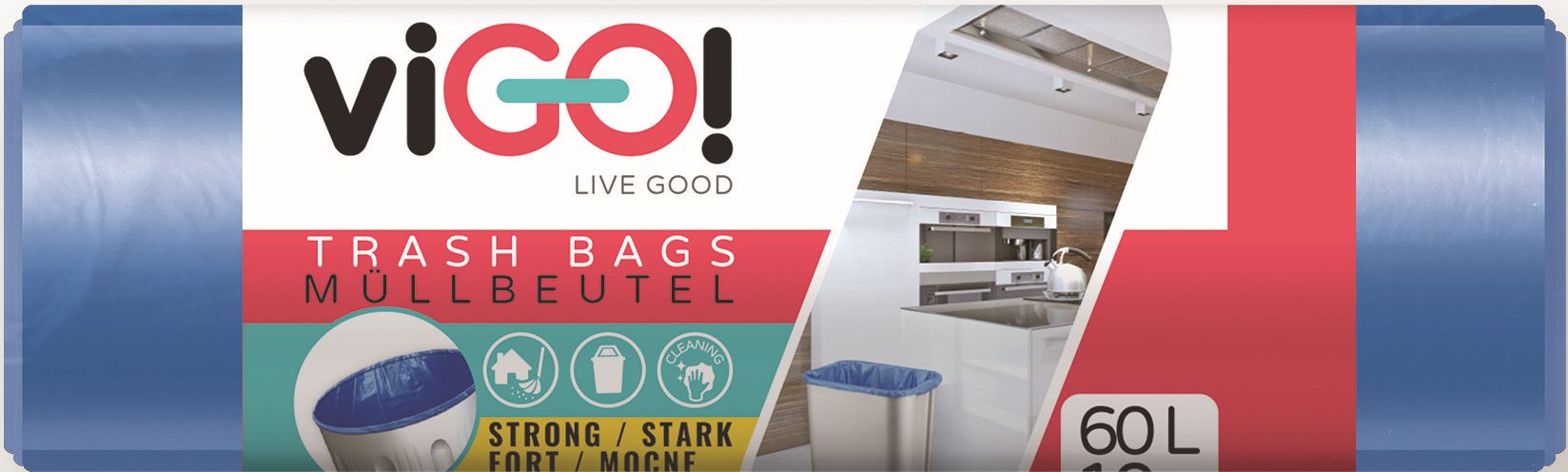 Vrece na triedený odpad 60 l/10 ks modrý-papier