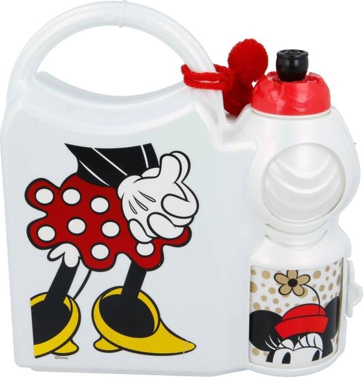 Mickey Mouse Minnie Mouse - Zestaw lunchbox aj bidón 400 ml