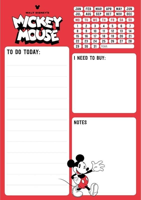Mickey Mouse Mickey Mouse - Planner 54 strony A5