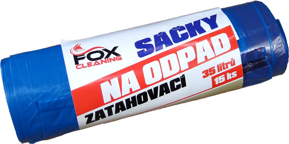 Vrece na odpadky zaťahovacie 35l/15 ks