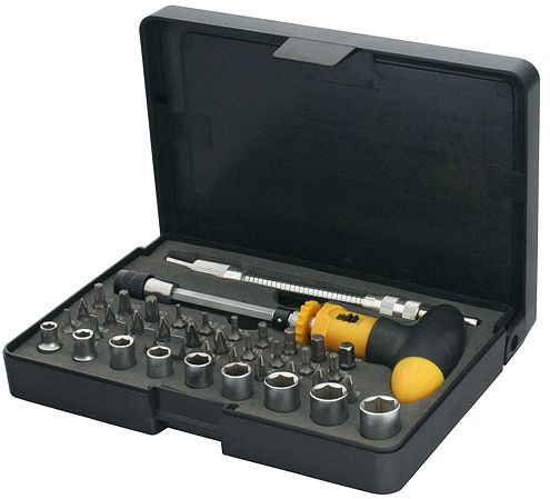 Šroubovák ráčnový s T rukojetí sada 42 ks