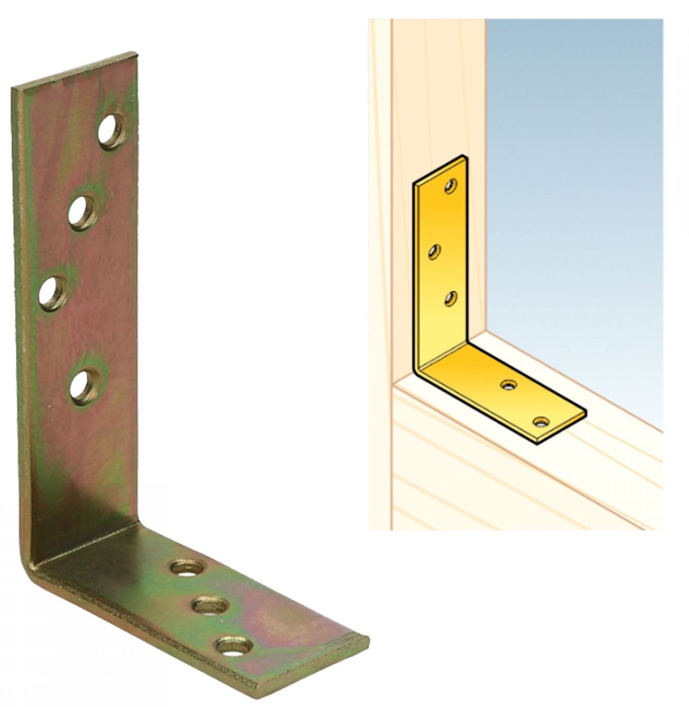 Uholník trámový 120x80x35x4 mm