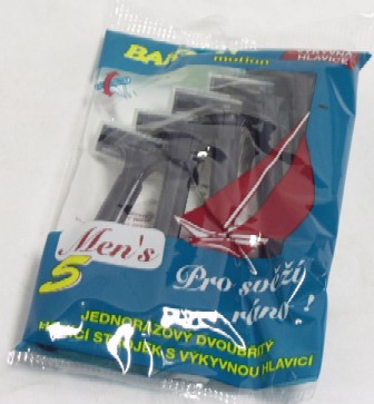 Strojček holiaci pánsky 2 britý-5 ks