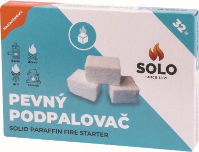 Podpaľovač pevný 32 ks parafínový SOLO