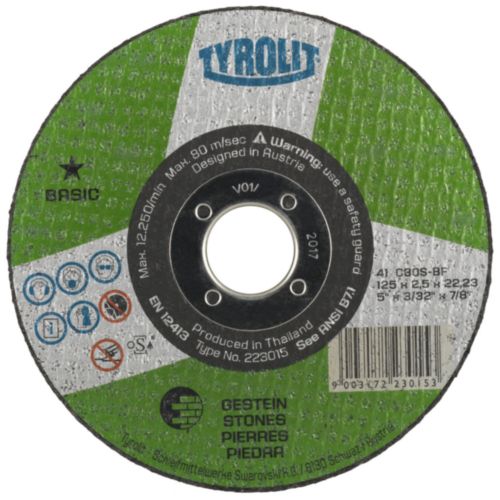 Kotúč rezný 115x2.5x22,23 mm na kameň a liatinu Basic