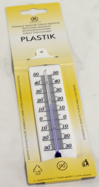 Teplomer izbový Plastik 17cm