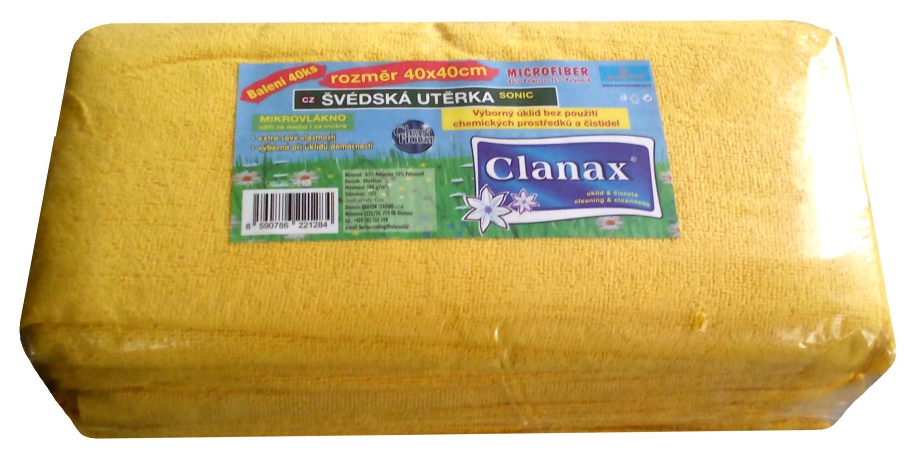 Utierka švédska 40x40 cm 40 ks mix farieb Sonic