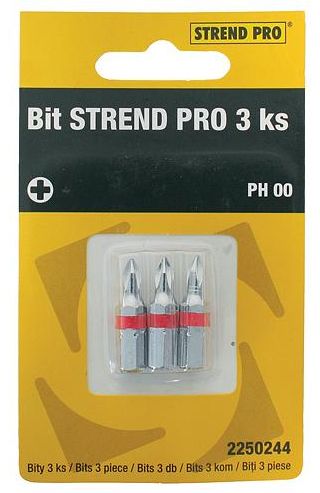 Bit Strend Pro S2 krížový PH0 3 ks