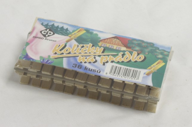 Kolíčky na prádlo 36 ks dřevo