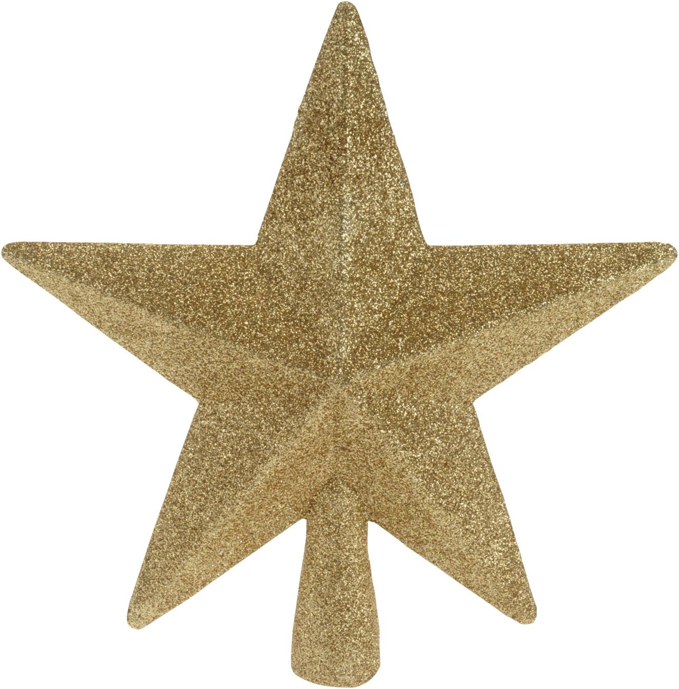 Špička vianočná 19 cm hviezda zlatá