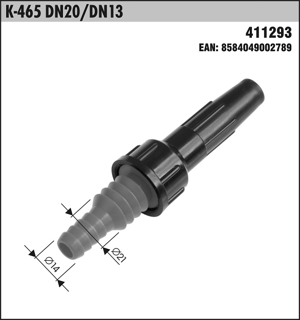 Hubica postrekovacia K 465 1/2 a 3/4