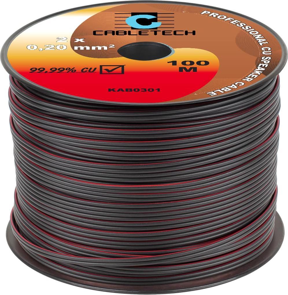 Kabel kabelu CableTech 0,2 mm černá