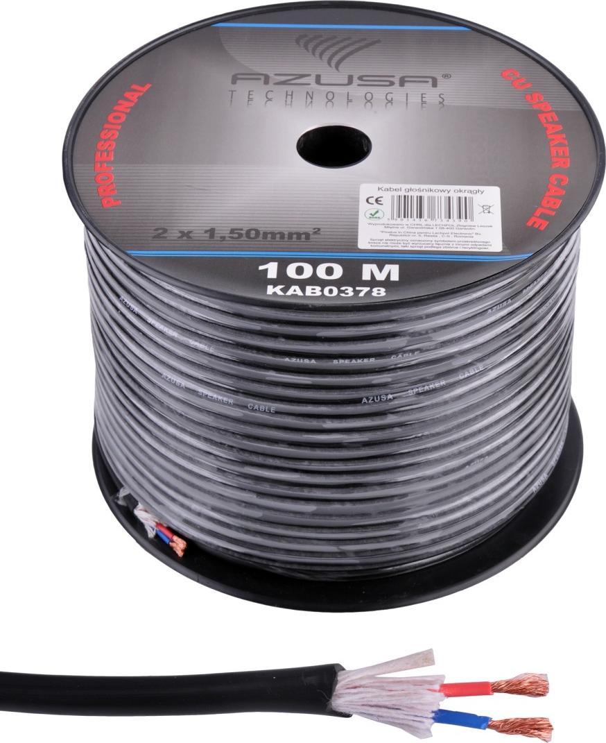 Azus kabel kulatý kabel Azusa 1,5 mm + bavlna