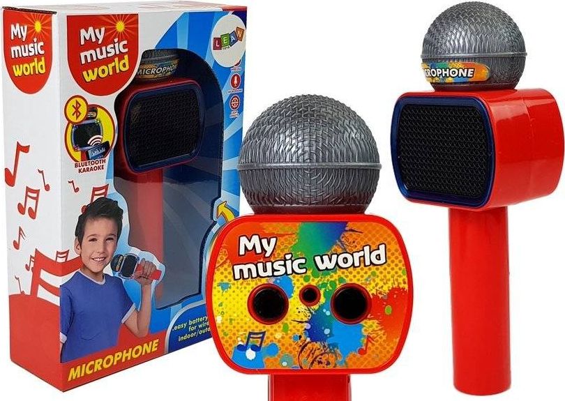 Dětský mikrofon LEANToys Wireless Karaoke Bluetooth Speaker Red