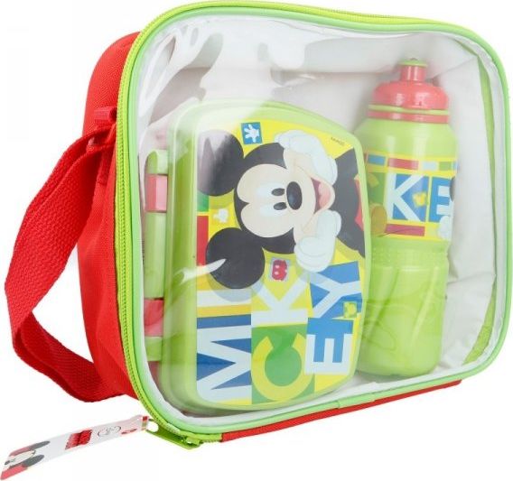 Mickey Mouse Mickey Mouse - Lunch box + 530 ml láhev na vodu v sáčku na oběd
